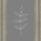 Minimalist Leaves Gray
