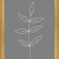 Minimalist Leaves Gray