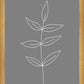 Minimalist Leaves Gray