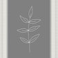 Minimalist Leaves Gray