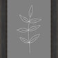 Minimalist Leaves Gray