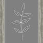 Minimalist Leaves Gray