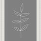Minimalist Leaves Gray