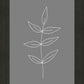 Minimalist Leaves Gray