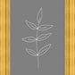 Minimalist Leaves Gray