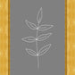 Minimalist Leaves Gray