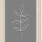 Minimalist Leaves Gray