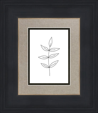 Minimalist Leaves White