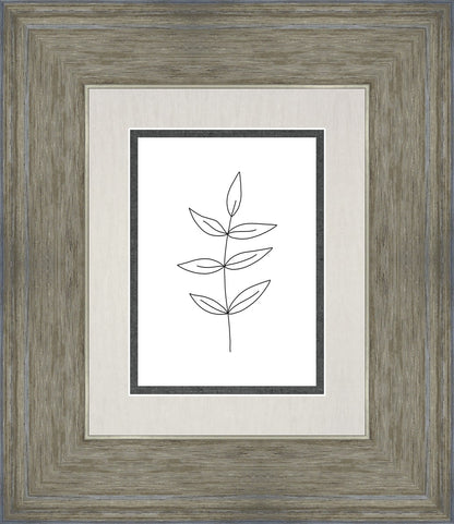 Minimalist Leaves White