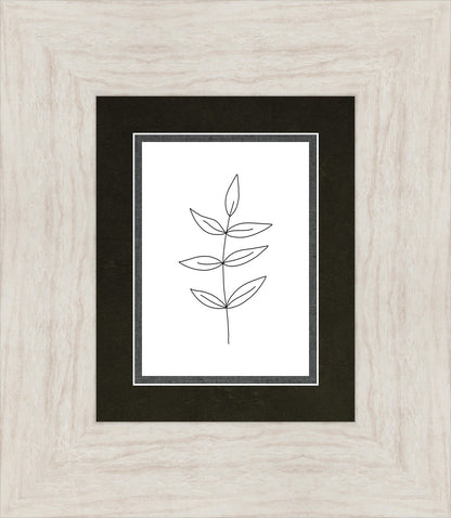 Minimalist Leaves White