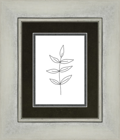 Minimalist Leaves White