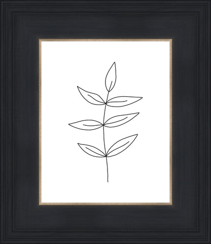 Minimalist Leaves White