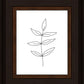 Minimalist Leaves White
