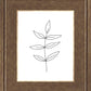Minimalist Leaves White