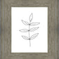 Minimalist Leaves White