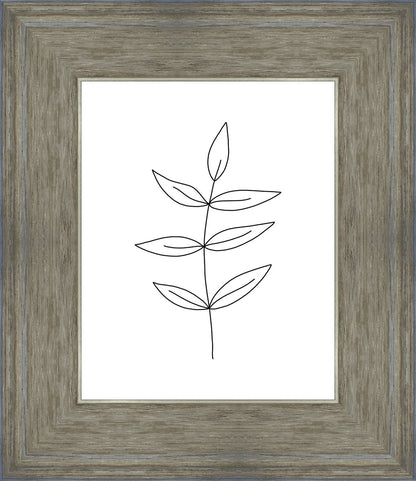 Minimalist Leaves White