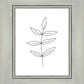 Minimalist Leaves White
