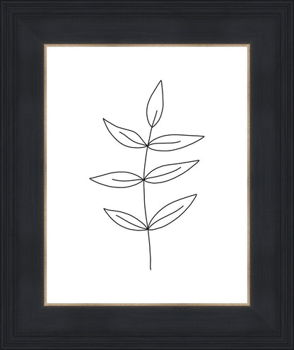 Minimalist Leaves White