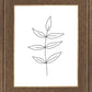 Minimalist Leaves White