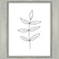 Minimalist Leaves White