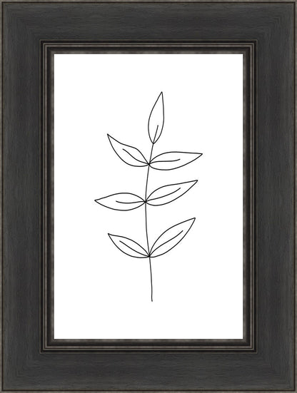 Minimalist Leaves White