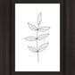Minimalist Leaves White