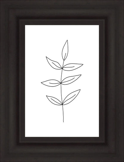 Minimalist Leaves White