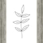 Minimalist Leaves White