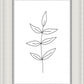Minimalist Leaves White