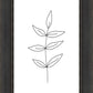 Minimalist Leaves White