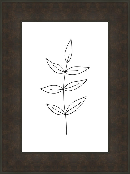 Minimalist Leaves White