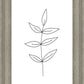 Minimalist Leaves White