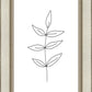 Minimalist Leaves White