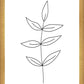 Minimalist Leaves White