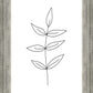 Minimalist Leaves White