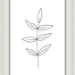 Minimalist Leaves White