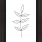 Minimalist Leaves White