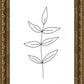 Minimalist Leaves White