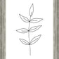 Minimalist Leaves White