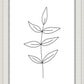 Minimalist Leaves White