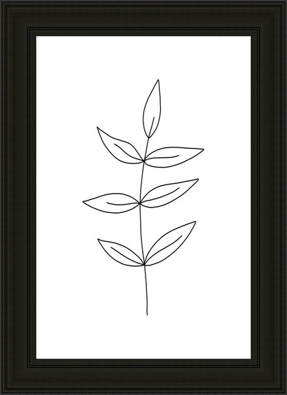 Minimalist Leaves White