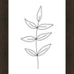 Minimalist Leaves White