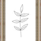 Minimalist Leaves White