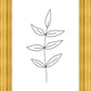 Minimalist Leaves White