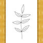 Minimalist Leaves White