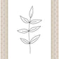 Minimalist Leaves White