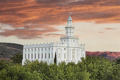 St George Red Sky Gallery Wrap