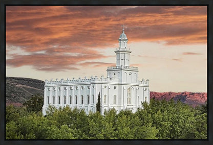 St George Red Sky Gallery Wrap