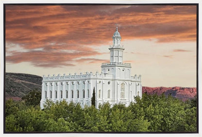 St George Red Sky Gallery Wrap