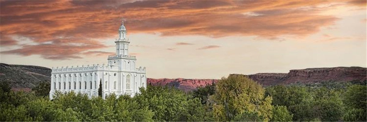 St George Red Sky Gallery Wrap